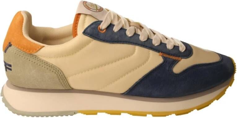 Hoff Blauw Beige Sportieve Sneaker Multicolor Heren