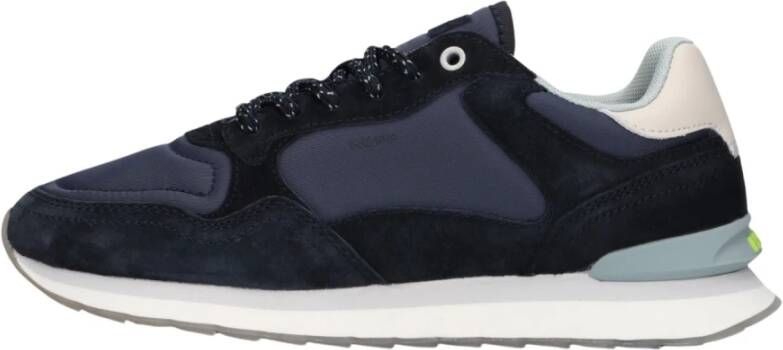 Hoff Blauwe Suède Lage Sneakers Blue Dames