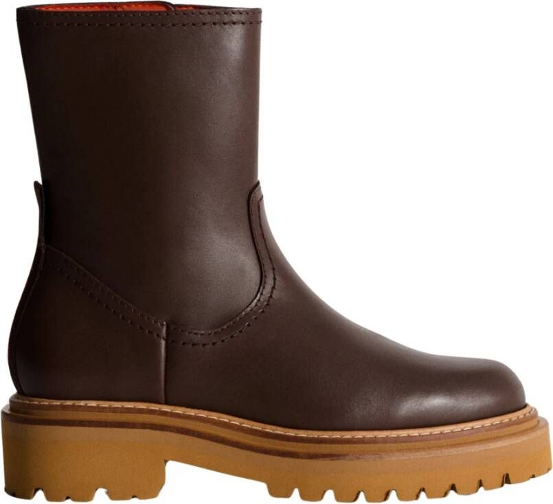 Hoff Bruine Office Boots Brown Dames