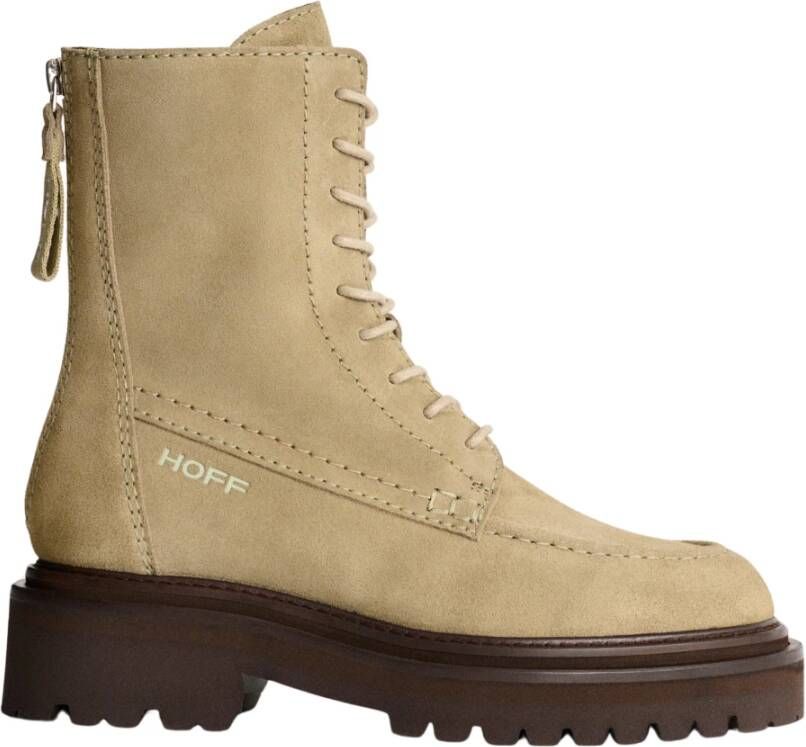 Hoff Desert Khaki Suède Boots Beige Dames