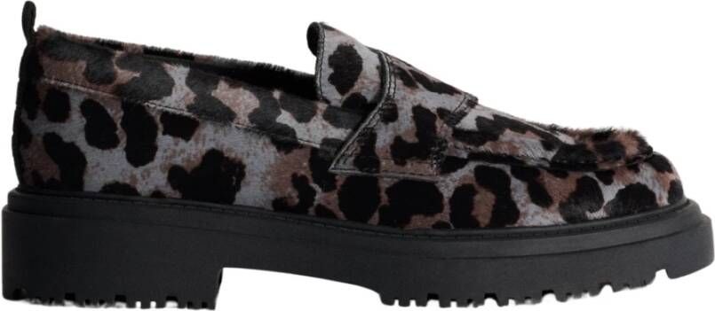 Hoff Dierenprint School Mocassin Grijs Gray Dames