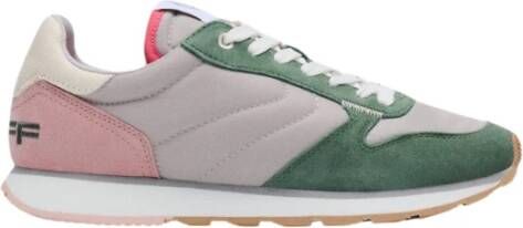 Hoff Leren en stoffen sneakers Multicolor Dames