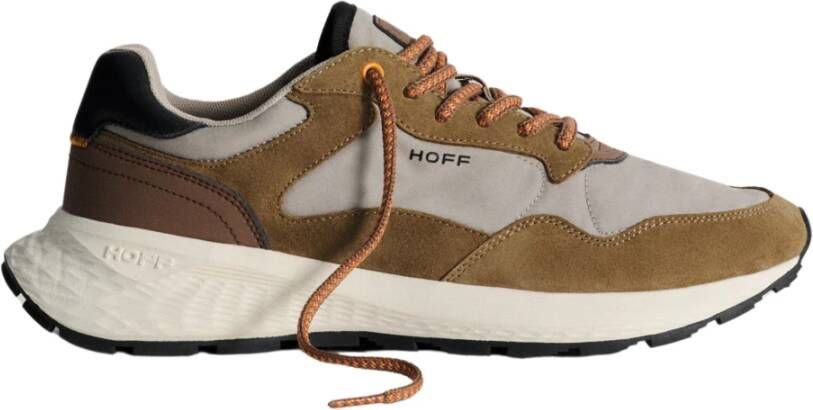 Hoff Leren Sneaker met Memory-Foam Binnenzool Multicolor Heren