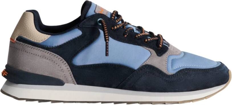 Hoff Leren Sneakers met Memory-Foam Voering Blue Heren