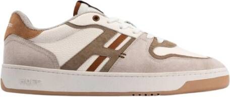 Hoff Sportieve Leren Sneakers Beige Heren