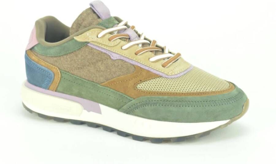 Hoff Stijlvolle Kakki Taupe Runner N. DZ Sneakers Groen Dames