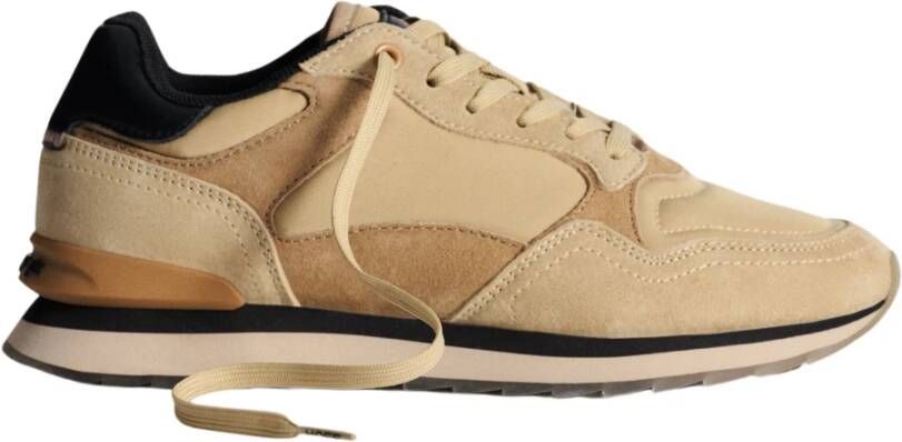 Hoff Stijlvolle Leren Sneakers met Memory Foam Beige Dames