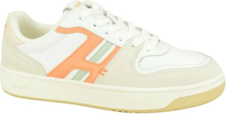 Hoff Wit Oranje Sneaker White Dames