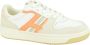 Hoff Wit Oranje Sneaker White Dames - Thumbnail 1