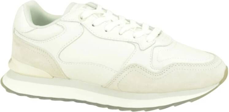 Hoff Witte Lederen Runner Schoenen White Dames