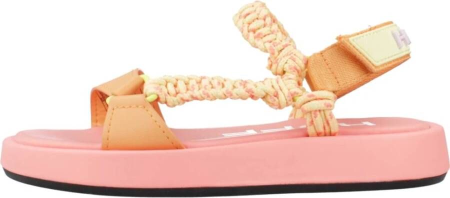 Hoff Zomer Platte Sandalen Pink Dames