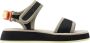 Hoff Zwarte Dierenprint Sandaal Memory Foam Black Dames - Thumbnail 1