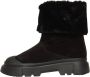 Hogan Zwarte Harige Enkellaarsjes Slip-On Black Dames - Thumbnail 1