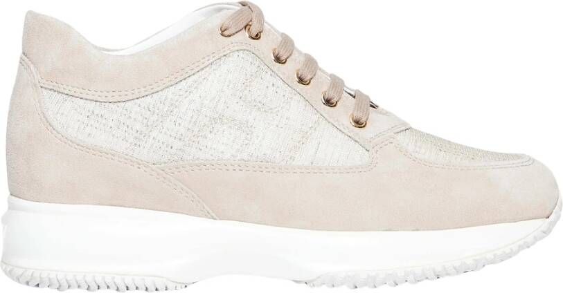 Hogan Beige Interactieve Sneakers voor Vrouwen Beige Dames