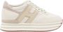 Hogan Beige Leren Midi Platform Sneakers Beige Dames - Thumbnail 1