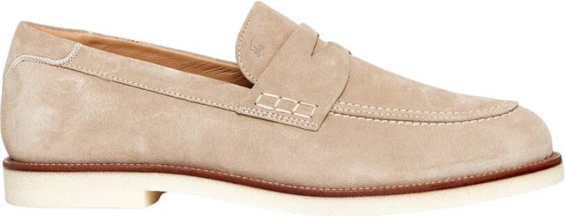 Hogan Beige Loafer Mocassins Stijlvol Comfort Beige Heren