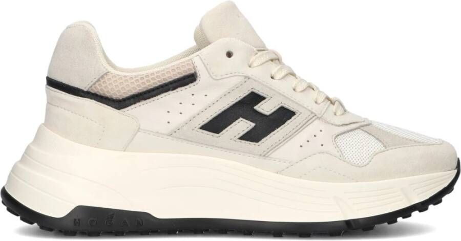 Hogan Beige Mesh Sneakers Dames Schoenen Beige Dames