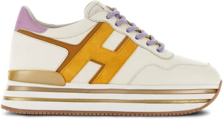 Hogan Beige Platform Sneaker Multicolor Dames