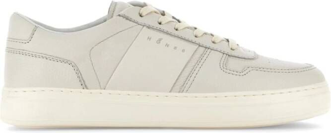 Hogan Beige Sneakers met Logo Panelen Beige Heren