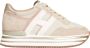 Hogan Beige Sneakers Midi Damesschoenen Beige Dames - Thumbnail 1