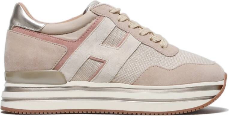 Hogan Beige Sneakers voor Vrouwen Ss23 Beige Dames