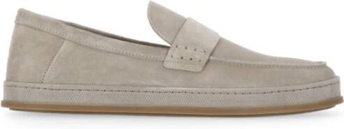 Hogan Beige Suède Loafers voor Mannen Gray Heren