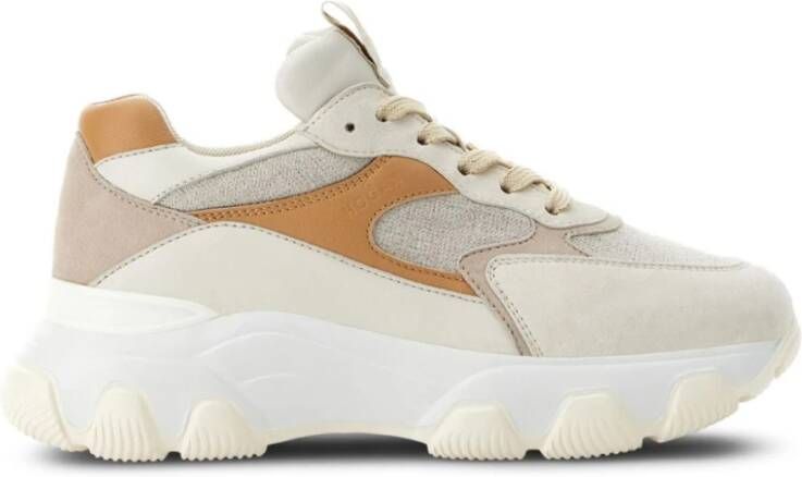 Hogan Beige Suède Sneakers Beige Dames