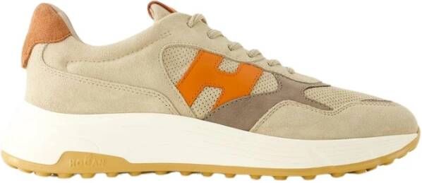 Hogan Beige Suède Sneakers Beige Heren