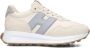 HOGAN Lage Sneakers Dames H641 Allacciato Maat: 37 Materiaal: Leer Kleur: Beige - Thumbnail 1