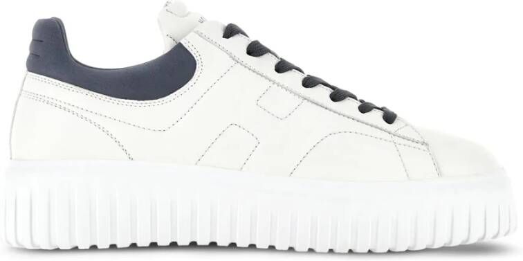 Hogan Blauwe H-Stripes Sneakers Blue Heren