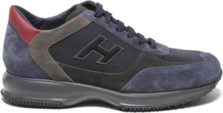 Hogan Blauwe Interactieve Sneakers voor Mannen Blue Heren