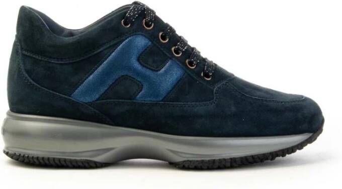 Hogan Blauwe Interactive Sneakers voor Dames Blauw Dames