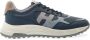 Hogan Blauwe Leren Sneakers Hyperlight Stijl Blue Heren - Thumbnail 1