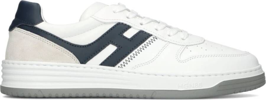 HOGAN Lage Sneakers Heren Hxm6300eu50 Maat: 47 Materiaal: Leer Kleur: Wit