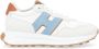 Hogan Blauwe leren sneakers met witte details White Dames - Thumbnail 1