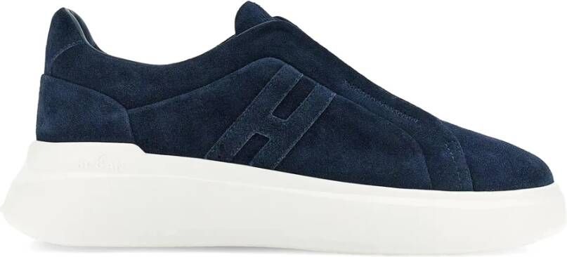 Hogan Blauwe Slip-On Sneakers met Memory Foam Binnenzool Blauw Heren