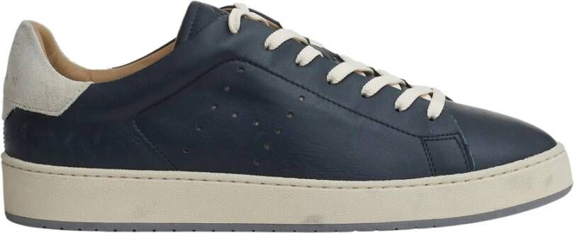 Hogan Blauwe Sneakers met Leren Details Blue Heren