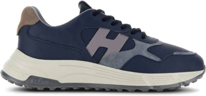 Hogan Blauwe Sneakers voor Mannen Aw24 Blue Heren