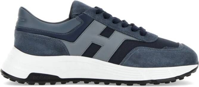 HOGAN Lage Sneakers Heren Hyperlight Allac Nuova Maat: 43 43 5 Materiaal: Suède Kleur: Blauw