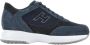 Hogan Blauwe Suède Interactieve Sneakers Blue Heren - Thumbnail 1