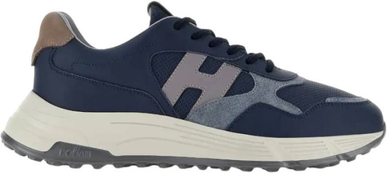 Hogan Hyperlight Panelled Leren Sneakers Multicolor Heren