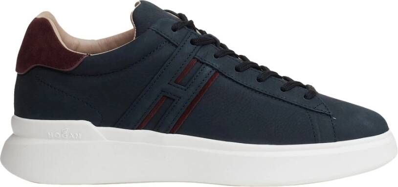 Hogan Blauwe Suède Rebel Sneakers Blue Heren