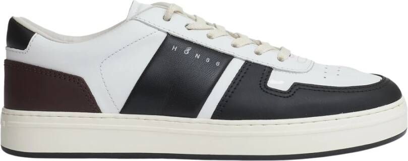 Hogan Blauwe Suède Sneakers met Leren Inzetstukken Multicolor Heren