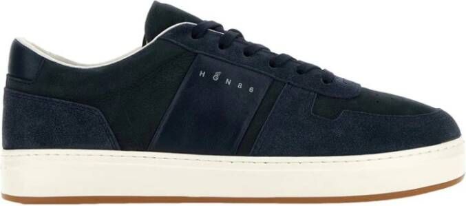 Hogan Blauwe Suède Sneakers met Memory Foam Blue Dames