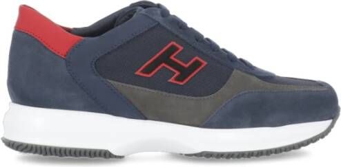 Hogan Blauwe Suède Sneakers voor Blauw