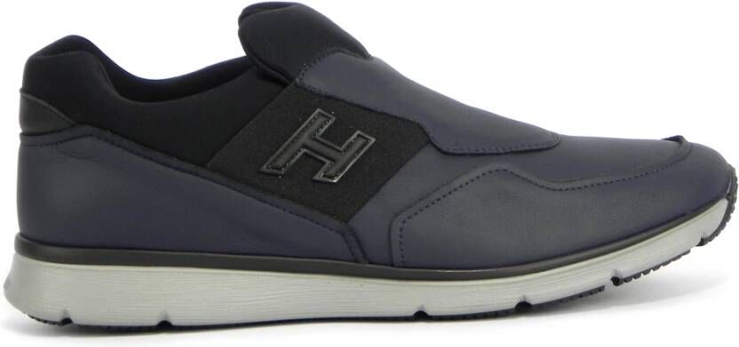 Hogan Blauw Zwart Slip-On Schoenen Blue Heren