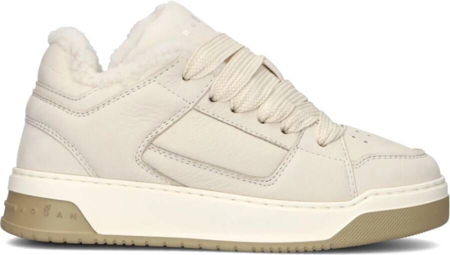 HOGAN Sneakers Dames Vacht Basket Sneaker Maat: 39 Materiaal: Nubuck Kleur: Beige