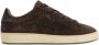 Hogan Bruin Leren Sneakers met Zwarte Details Brown Dames - Thumbnail 1