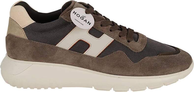 Hogan Bruine Interactive3 Sneakers Brown Heren