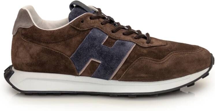 Hogan Bruine Lage Sneakers Brown Heren